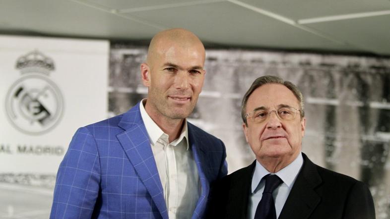 Zinedine Zidane Florentino Perez Real Madrid