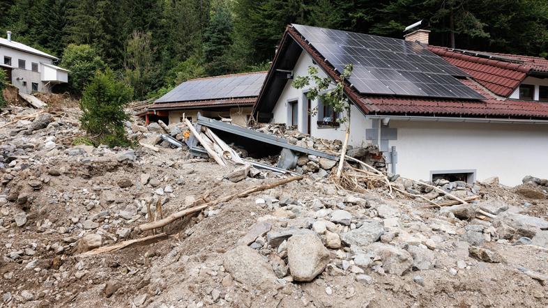 poplave razdejanje po poplavah Raduha uničena hiša
