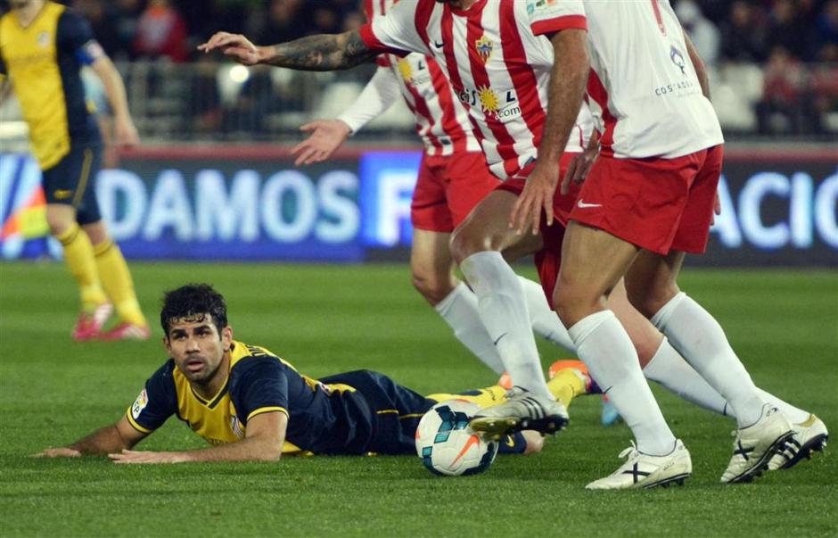 Diego Costa Almeria Atletico Madrid Liga BBVA Španija prvenstvo | Avtor: Reuters