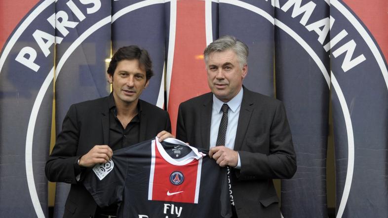 carlo ancelotti leonardo psg