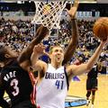 Nowitzki je bil doslej neustavljiv, a obramba Miamija ni obramba Oklahome. (Foto