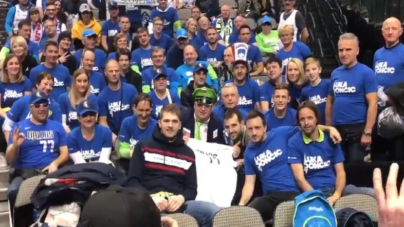 Luka Dončić slovenski navijači Dallas