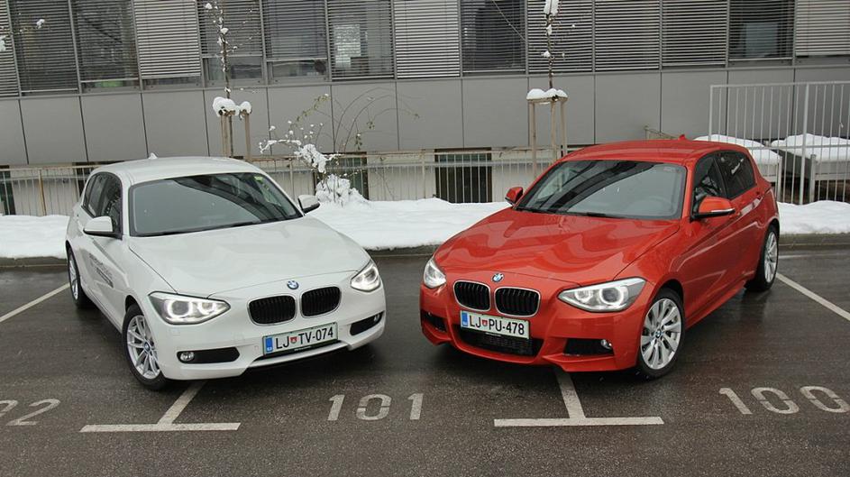 BMW 116d (levo) in 120d