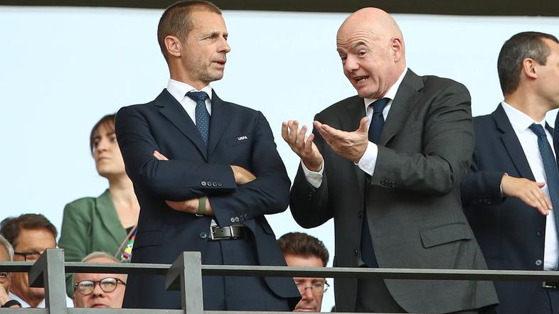 Aleksander Čeferin in Gianni Infantino