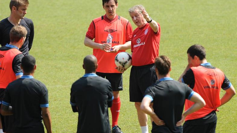 Hodgson Neville Green Anglija trening priprave Euro 2012 Etihad Manchester