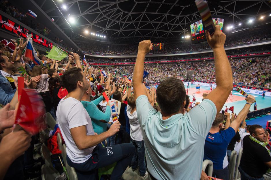 EP v odbojki 2019, polfinale Slovenija - Poljska | Avtor: Anže Petkovšek