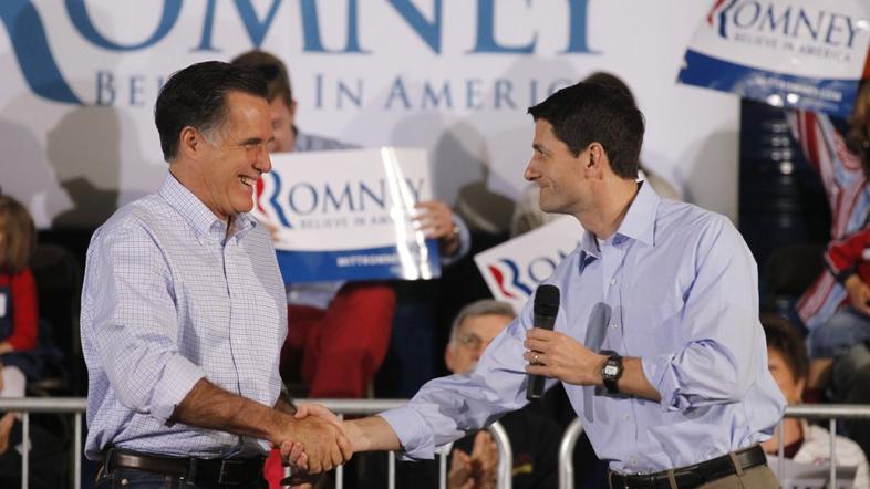 Mitt Romney in Paul Ryan