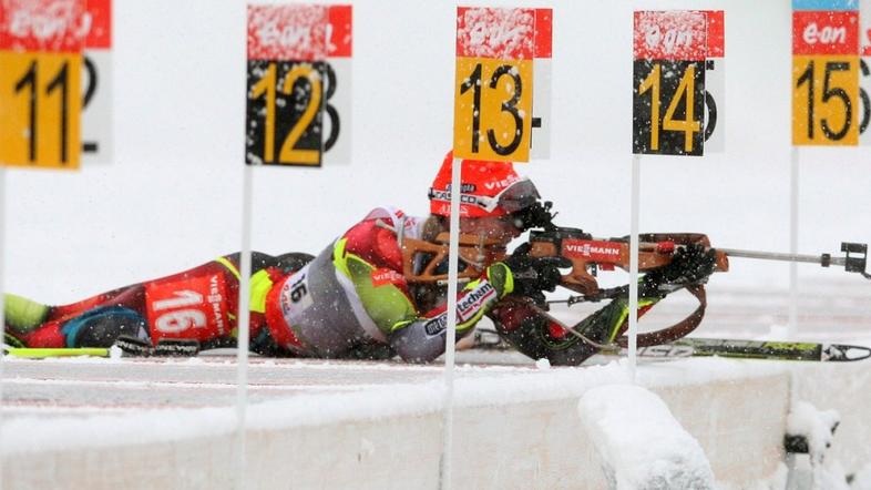 Soukalova biatlon svetovni pokal Pokljuka sprint 7,5 km