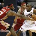 NBA Cavaliers Hawks 2009 James West