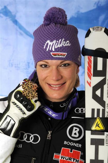 Maria Riesch - Poziranje za v spominske albume