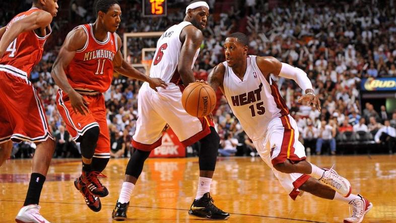 Chalmers James Knight Miami Heat Milwaukee Bucks NBA