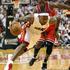 LeBron James in Loul Deng