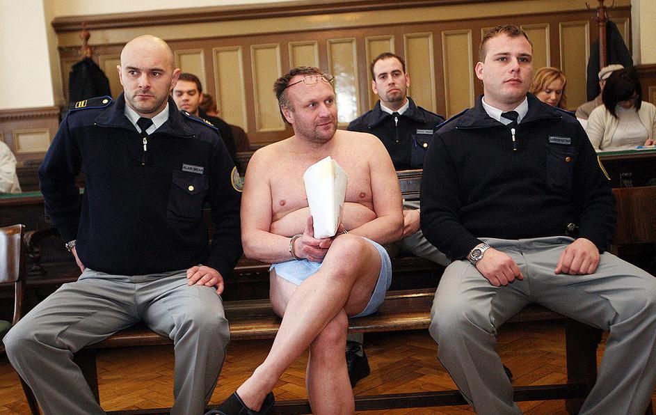 Casiraghijev šov na sodišču. (Foto: Boštjan Tacol)