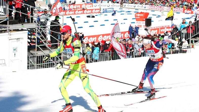 Fak biatlon Pokljuka moška zasledovalna tekma