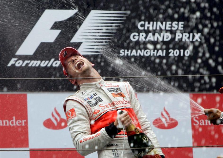 VN Kitajske dirka Šanghaj 2010 zmaga Jenson Button McLaren