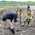 Včeraj so si gramozno jamo v lasti mariborske občine ogledali tudi policisti, ga