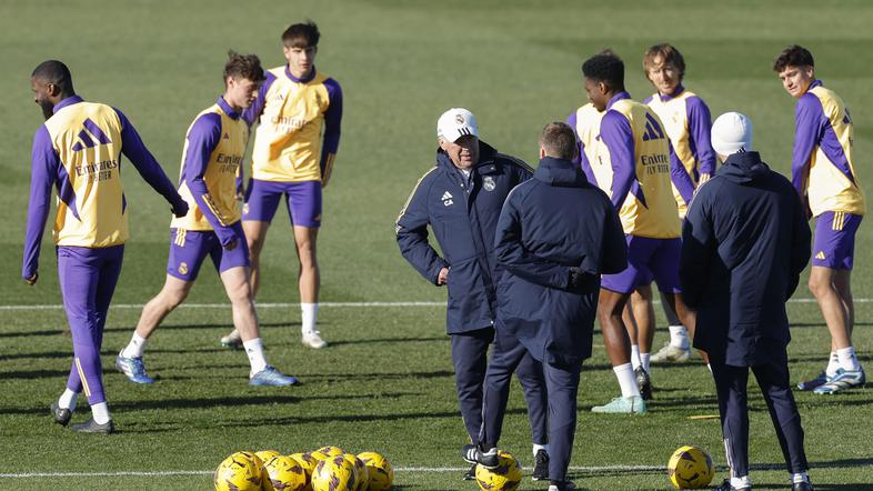 Carlo Ancelotti Real Madrid trening