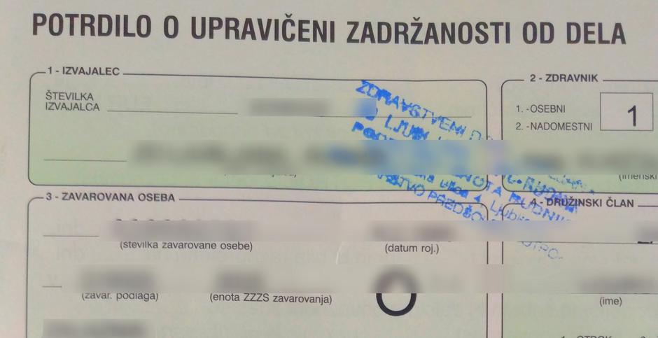 bolniški list, bolniška | Avtor: Žurnal24 