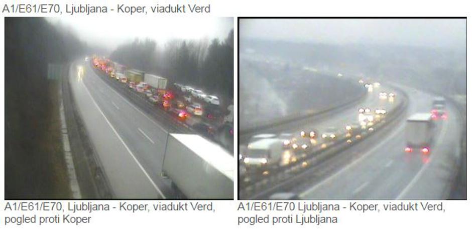 Gneča na primorski AC | Avtor: Dars