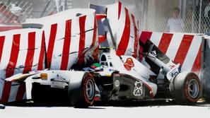 sergio perez nesreča monako
