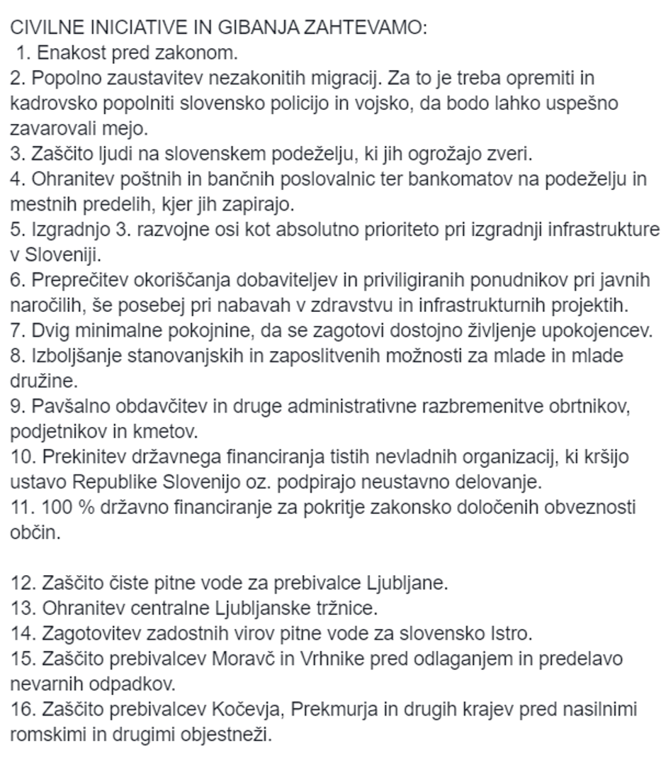  | Avtor: Facebook/Rešimo Slovenijo