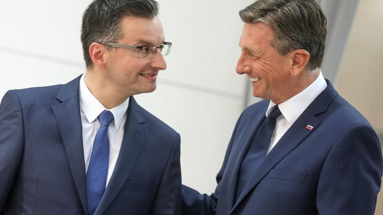 Marjan Šarec in Borut Pahor