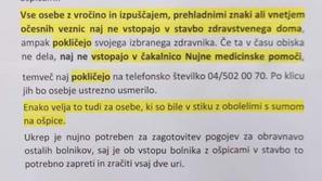 Obvestilo ZD Škofja Loka