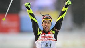 Martin Fourcade biatlon štafeta štafetna tekma Ruhpolding 