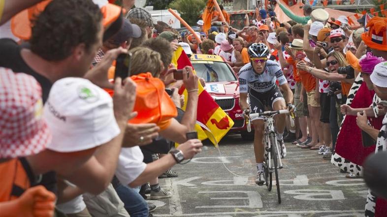 tour de france navijači alberto contador, 