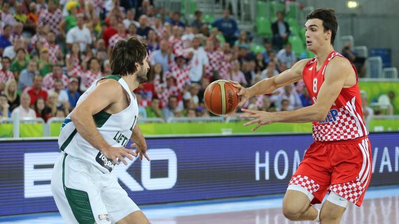 Kleiza Šarić Litva Hrvaška EuroBasket polfinale