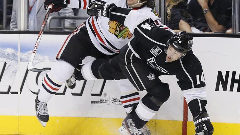 los angeles kings chicago blackhawks liga nhl hokej justin williams