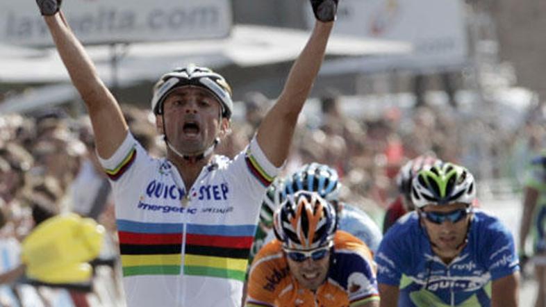 Paolo Bettini je zmagovalec šeste etape Vuelte.