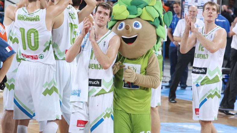 Dragić Nachbar Lipko Slovenija Francija EuroBasket četrtfinale Stožice Ljubljana