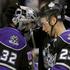 Jonathan Quick in Dustin Brown – vratar in dvakratni strelec za Kings. (Foto: Re