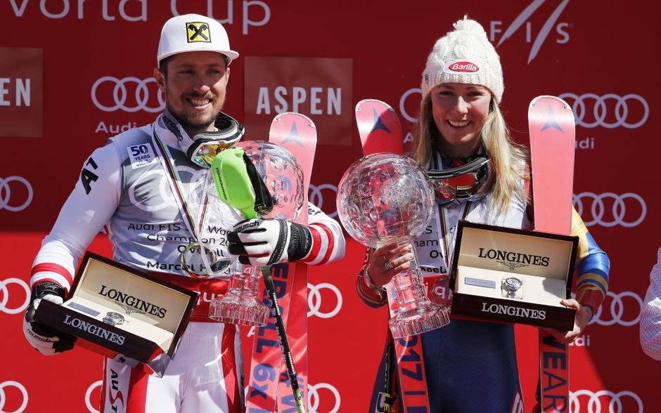 marcel hirscher mikaela shiffrin | Avtor: EPA