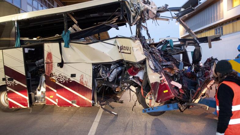 nesreča avtobusa, švica