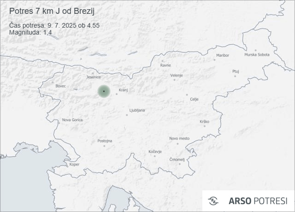 Potres, Brezje | Avtor: Arso
