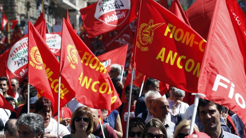 protesti rim sindikat kovinarske industrije