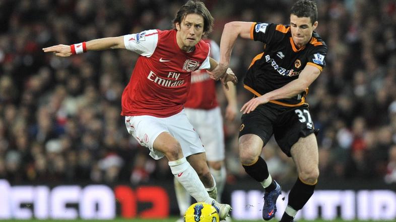 arsenal wolverhampton rosicky forde