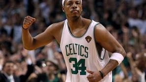 Zeleni Garden in belo-zeleni Celtics. Olimpije bi se Pierce hitro navadil. (Foto