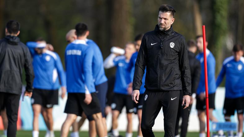 trening nogometne reprezentance slovenije, boštjan cesar
