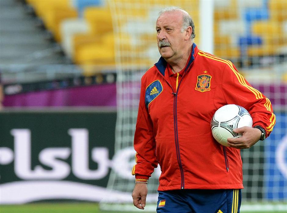 Del Bosque Italija Španija finale trening Kijev Euro 2012 | Avtor: EPA