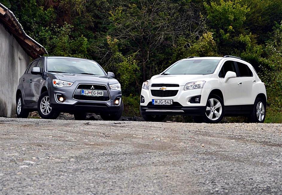 Mitsubishi ASX in Chevrolet trax