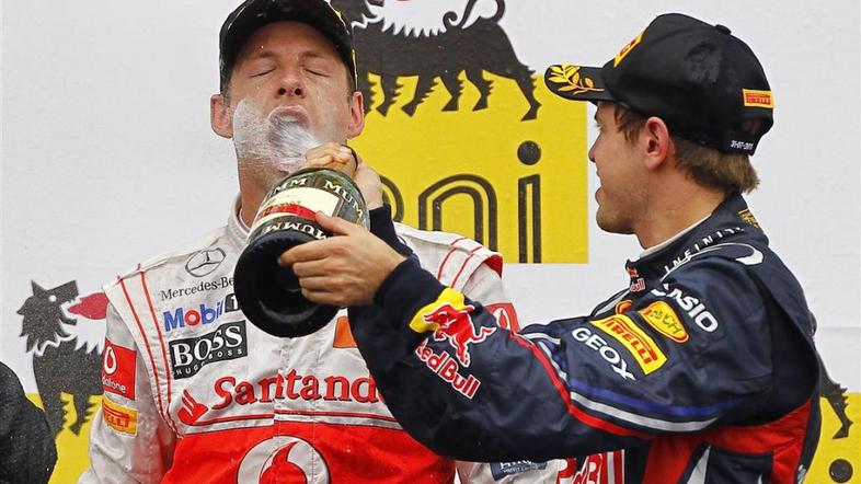 vn madžarske zmaga jenson button mclaren 2011