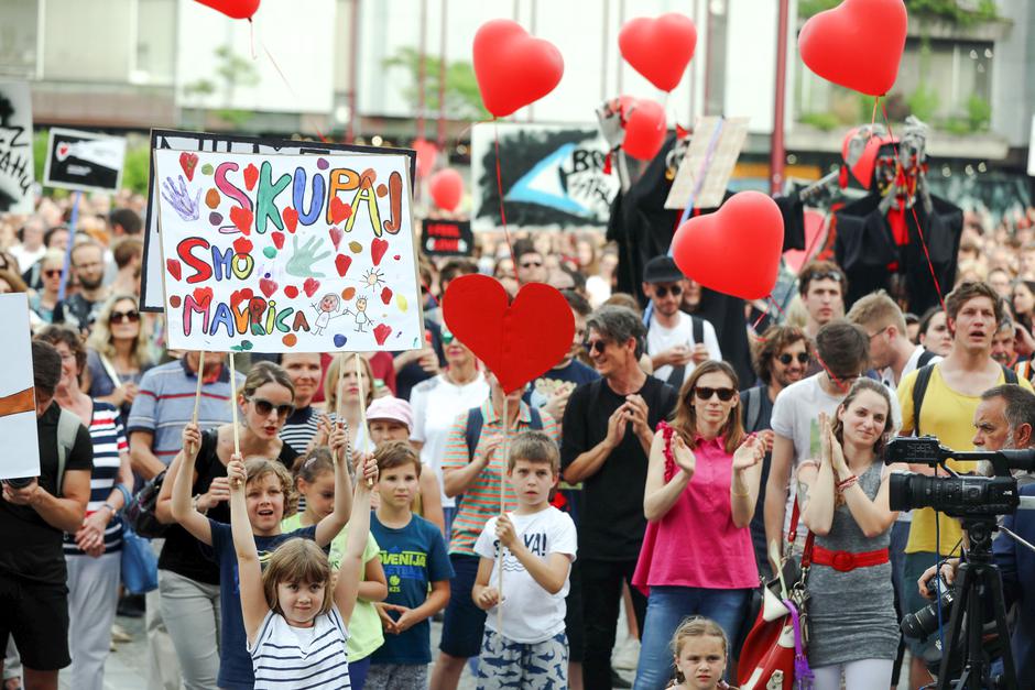 Shod proti politiki sovraštva. | Avtor: Anže Petkovšek