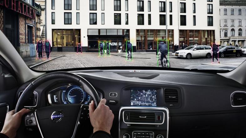 Volvo Pedestrian and Cyclist detection