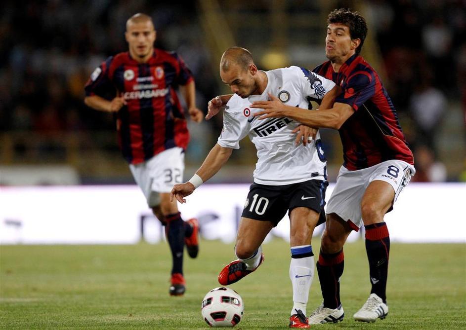 Wesley Sneijder Gyorgy Garics Federico Casarini