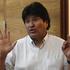 razno 03.07.13. Bolivian President Evo Morales talks to the media as he waits fo