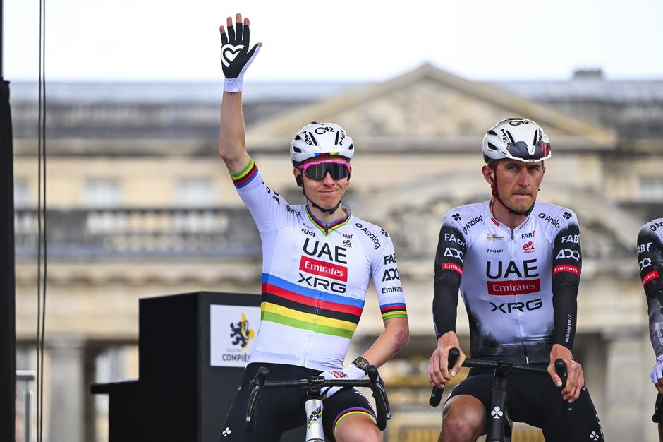 Tadej Pogačar in Mikkel Bjerg | Avtor: Profimedia