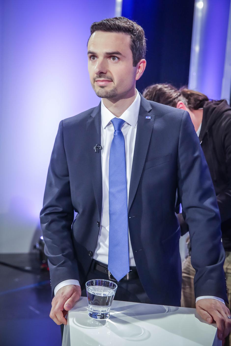 Matej Tonin na soočenju predsednikov strank | Avtor: Saša Despot